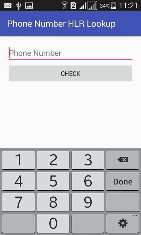Phone Number HLR Lookup 2 تصوير الشاشة