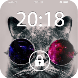 Fancy Screen Lock Cat आइकन