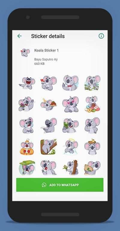Koala Stickers for WhatsApp screenshot 3