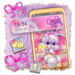 Kawaii Rabbit Launcher Theme आइकन