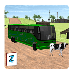 ikon bus umum tugas sopir 3D