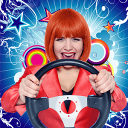 Cars and sexy girls icon