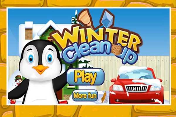 Winter Snow Clean Up -Kid Game screenshot 1