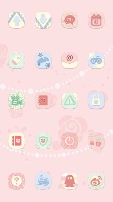 Pink Style Theme-CM Launcher 2 تصوير الشاشة