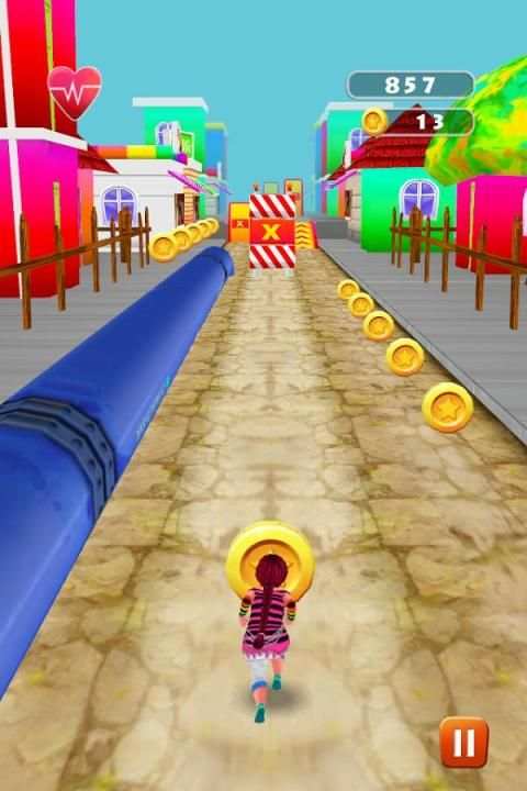 Funny Rock Girl Run स्क्रीनशॉट 4