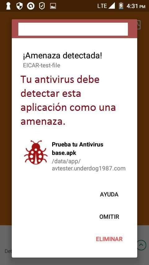 Prueba tu Antivirus screenshot 3