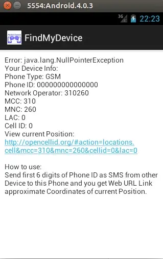 FindMyDevice screenshot 2