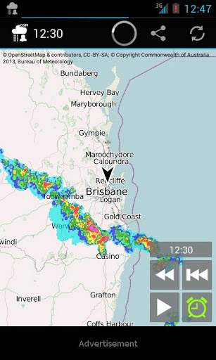 Rain Alarm OSM screenshot 1