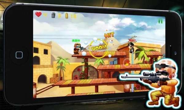 Little Gunfight:Counter-Terror स्क्रीनशॉट 1
