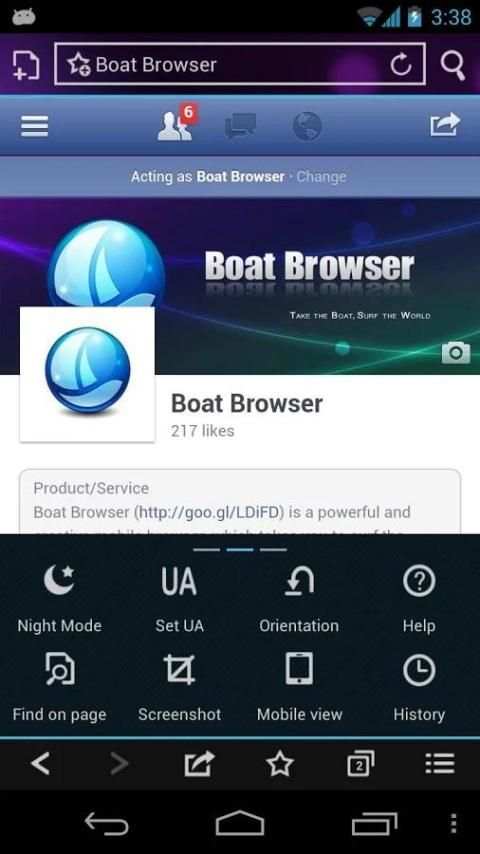 Boat Browser Mini स्क्रीनशॉट 6