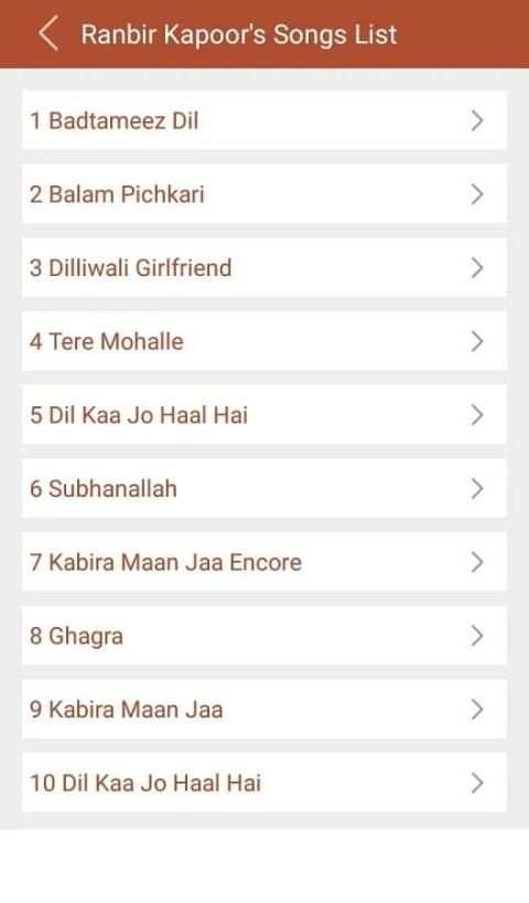 Hit of Ranbir Kapoor's Songs screenshot 7