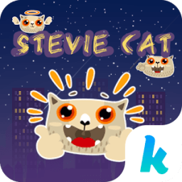 Kika Pro Stevie Cat Sticker أيقونة