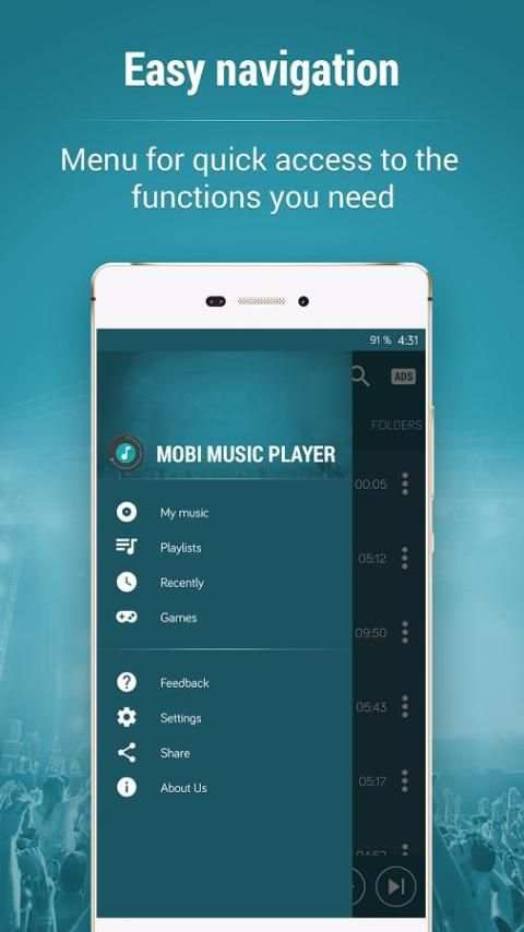 Mobi Music Player 4 تصوير الشاشة