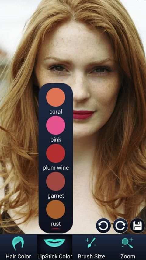 Hair Lip Color Changer скриншот 1