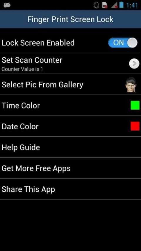 Finger Print screen Lock screenshot 5