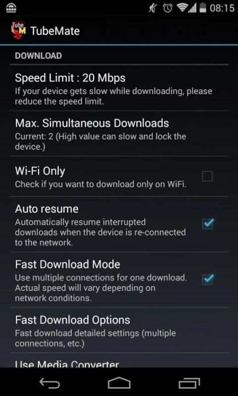 TubeMate HD 1 تصوير الشاشة