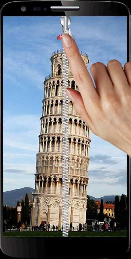 Pisa Tower Zipper Screen Lock screenshot 8
