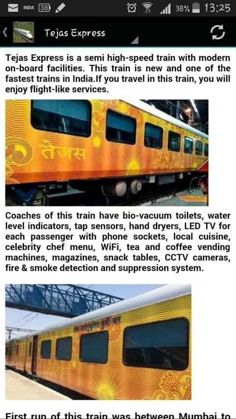 High Speed Trains In India screenshot 4
