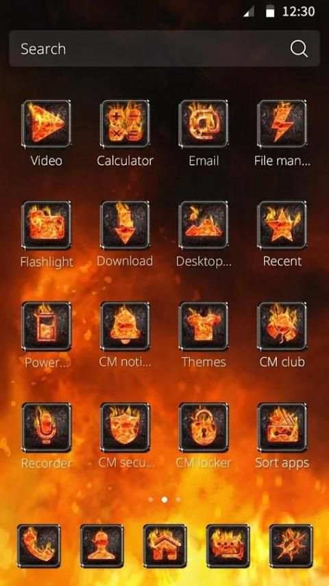Fire CM Launcher Theme screenshot 2