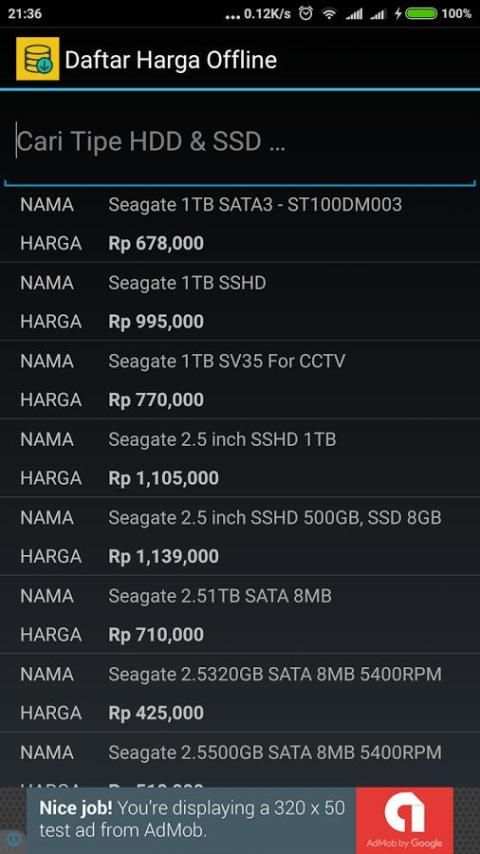 Harga HDD & SSD 2016 screenshot 4