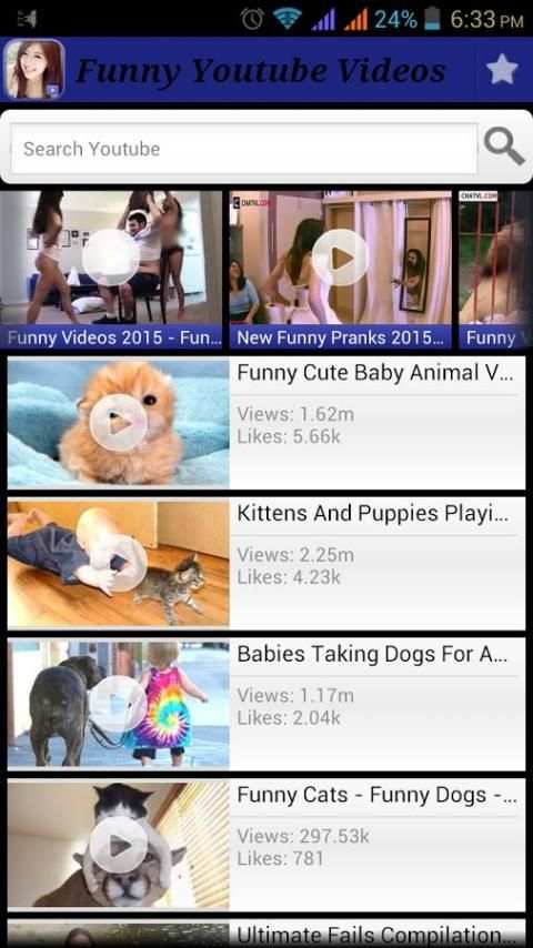 Funny Youtube Videos скриншот 2