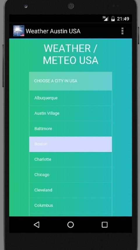 Weather Austin USA स्क्रीनशॉट 1