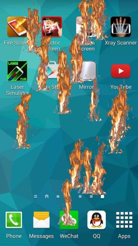 Fire Screen - Crack Screen स्क्रीनशॉट 1