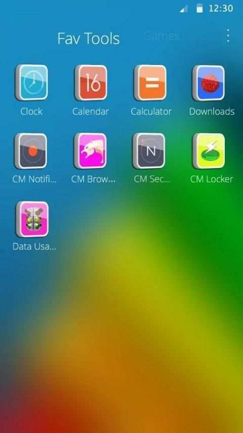 3D Tema Colorful screenshot 1