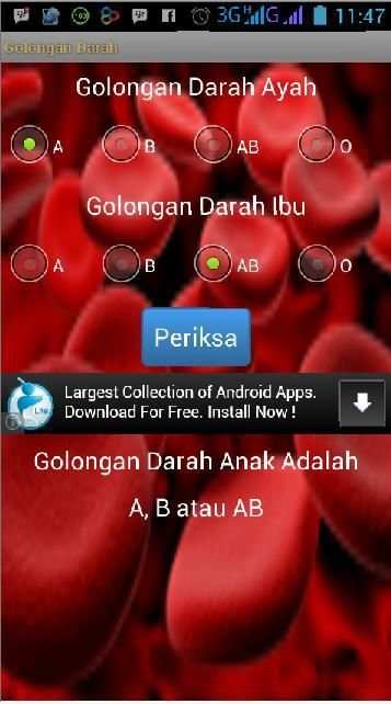 Periksa Golongan Darah screenshot 2
