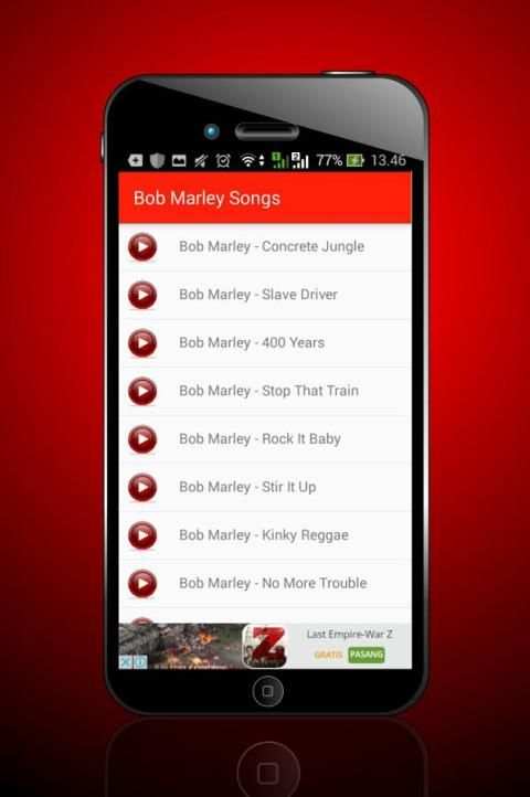 Bob Marley Songs 3 تصوير الشاشة