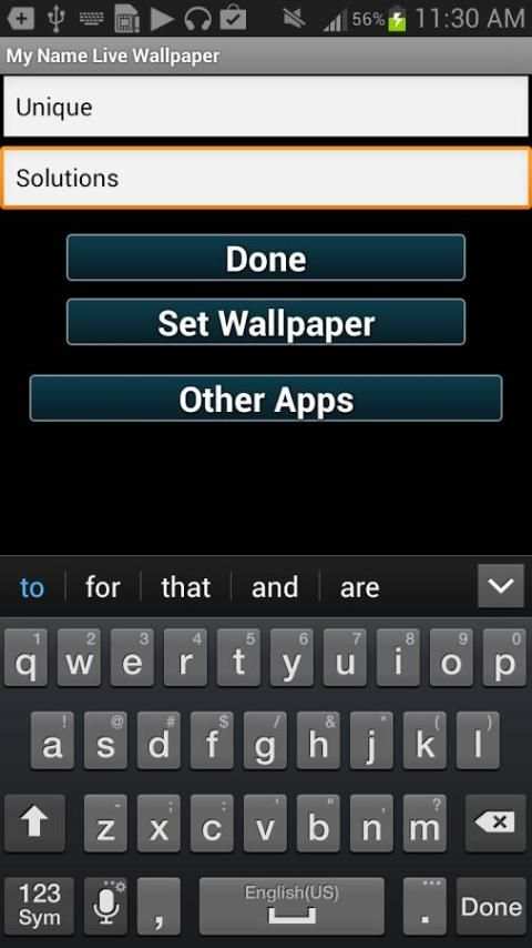My Name Live Wallpaper 1 تصوير الشاشة