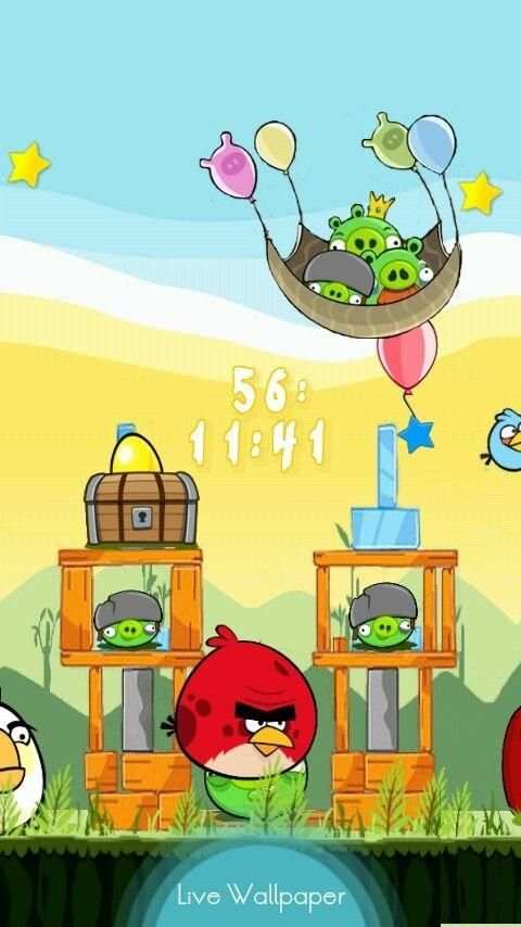 Angry Birds Live Wallpaper скриншот 2
