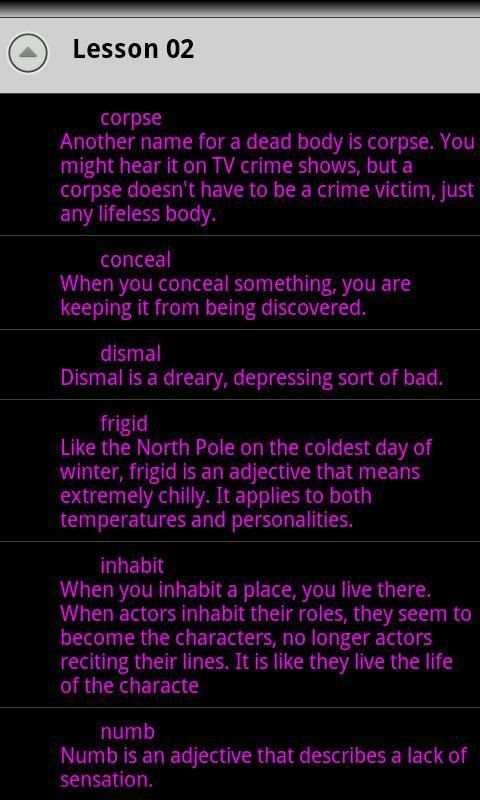 Essential English Vocabulary screenshot 5