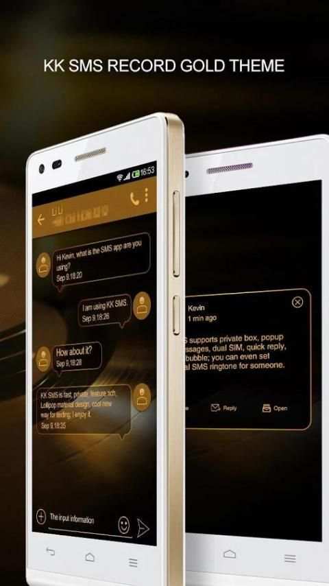 KK SMS Theme Package One 5 تصوير الشاشة