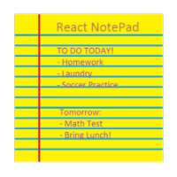 React NotePad