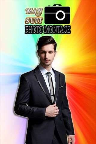 Man Suit Photo Montage 3 تصوير الشاشة