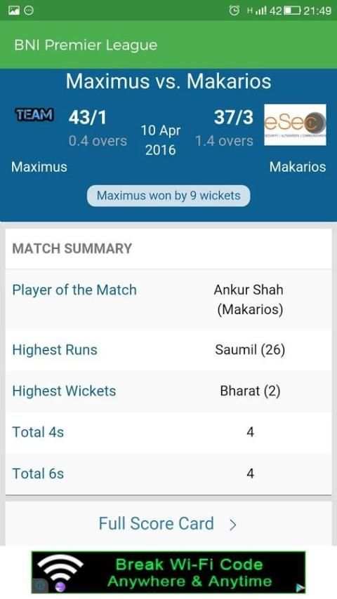 BNI Premier League स्क्रीनशॉट 3