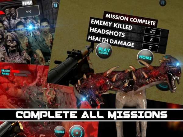 Zombie Pembunuh Assault screenshot 1