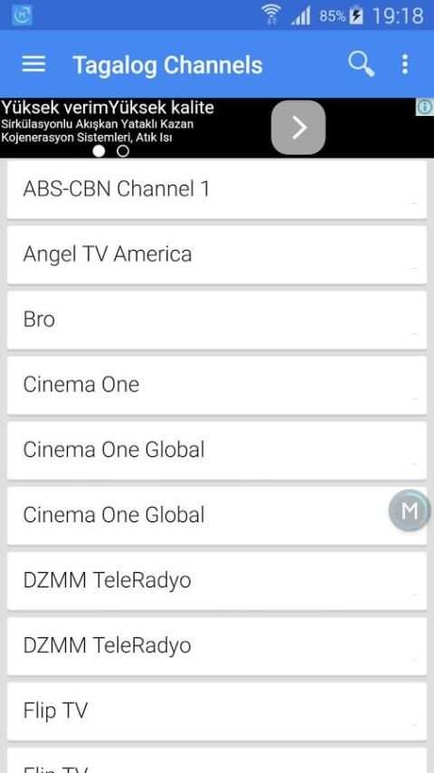 Philippines TV Channels 1 تصوير الشاشة