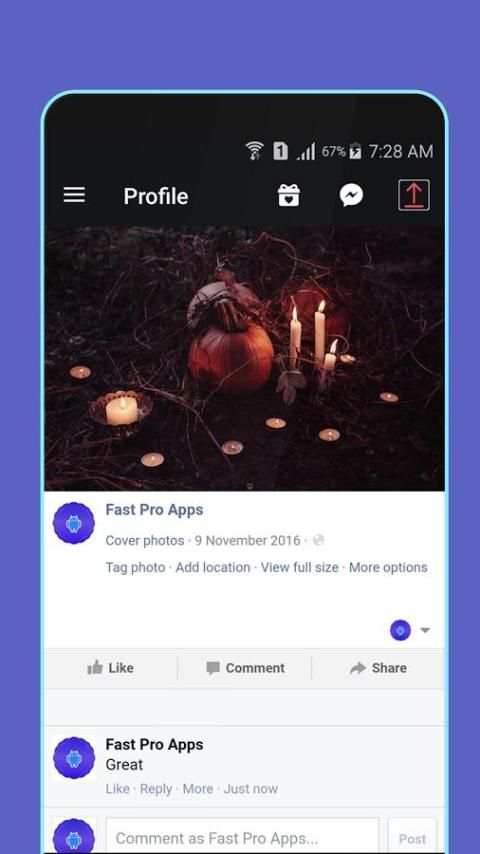 Lite Web For Facebook скриншот 4