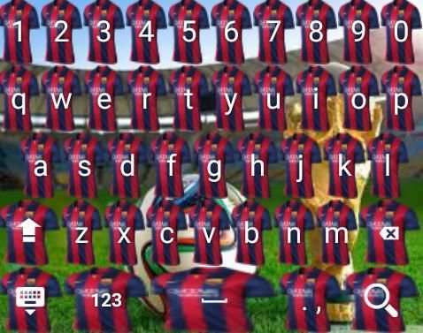 Barcelona Keyboard Themes 3 تصوير الشاشة