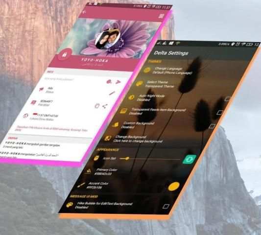 Baru BBM Transparan Dual Delta 1 تصوير الشاشة