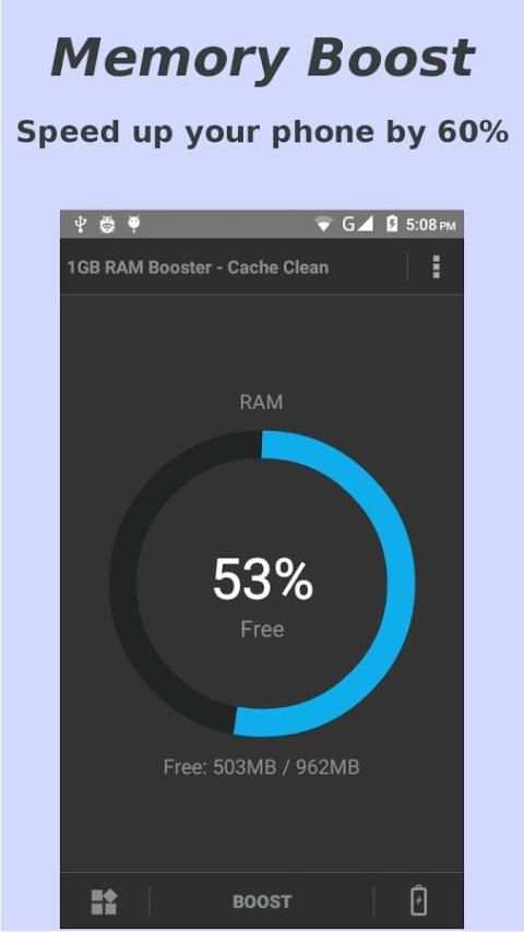 1GB RAM Booster - Cache Clean скриншот 5