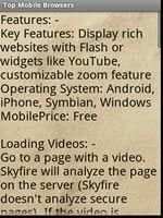 Top Mobile Browsers screenshot 1