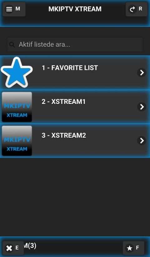 MKIPTV XTREAM 3 تصوير الشاشة