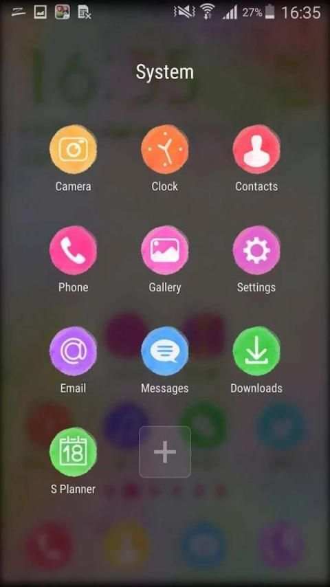 Watercolours ZERO Launcher screenshot 1
