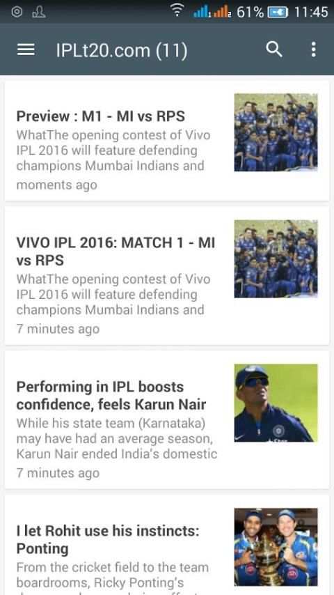 IPL 2016 1 تصوير الشاشة