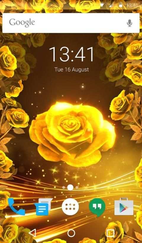Gold Rose Animated Keyboard स्क्रीनशॉट 6