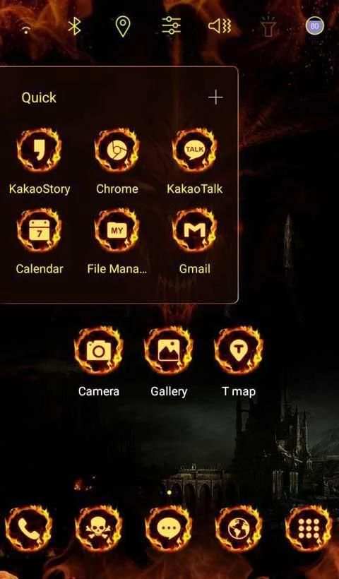 Fire Diablo Launcher theme 2 تصوير الشاشة