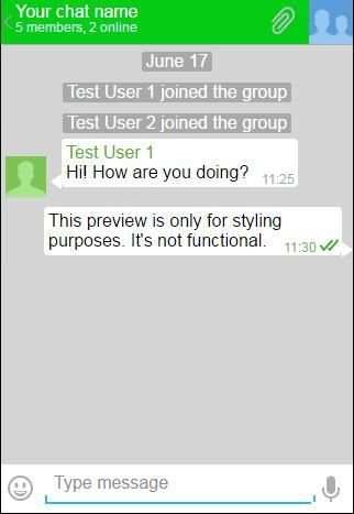 Chat messenger screenshot 1
